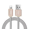 HOCO Metal Spring Charging USB Cable for Apple Lightning iPhone iPad Charger Cord for Mobile Phone OTG Data Line Sync Wire-Gold-120cm-JadeMoghul Inc.