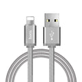 HOCO Metal Spring Charging USB Cable for Apple Lightning iPhone iPad Charger Cord for Mobile Phone OTG Data Line Sync Wire-Silver-120cm-JadeMoghul Inc.