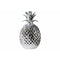 Home Accent Porcelain Pineapple Figurine, Large, Silver Benzara