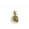Home Accent Porcelain Pineapple Figurine, Small, Gold Benzara