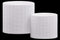 Home Accent Stoneware Cylindrical Embossed Lattice Wave Design Pot, Set of 2, White Benzara
