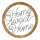 Home Art Art Ideas - 19.25" X 1" X 19.25" Multi Mdf With Wood Veneer Metal Wall Art HomeRoots