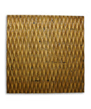 Home Art Modern Art - 1" x 24" x 24" Gold, Metallic Ridge - Wall Art HomeRoots