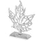 Home Art Modern Art Sculptures - 3.5" x 13.5" x 16" Rough Silver - Maple Leaf Sculpture HomeRoots