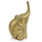 Home Art Modern Art Sculptures - 4.5" x 5.5" x 10.5" Antique Gold - Elephant Sculpture HomeRoots