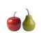 Home Decor Aesthetic Room Decor - 4.5" x 4.5" x 6" Buffed & Red - Small Apple HomeRoots