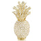 Home Decor Aesthetic Room Decor - 6" x 6" x 12.5" Gold/Crystal - Pineapple HomeRoots