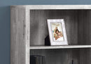 Home Decor Bookshelf Decor - 11'.75" x 23'.75" x 47'.5" Grey, Particle Board, Adjustable Shelves - Bookshelf HomeRoots