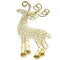 Home Decor Christmas Decorations - 2.5" x 8" x 14" Gold/Crystal - Reindeer HomeRoots