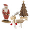 Home Decor Christmas Decorations - 5" x 16" x 18" Natural/Black - Wood Reindeer HomeRoots