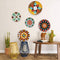 Home Decor Decoration Ideas - 12.75" X 0.95" X 12.75" Multi Color Metal Plates HomeRoots