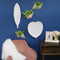 Home Decor Decoration Ideas - 15.5" X 1.18" X 17.5" White Metal Leaf HomeRoots