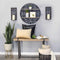 Home Decor Decoration Ideas - 6.75" X 1" X 15" Black Wood Mdf Metal Sconce HomeRoots