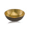 Home Decor Decorative Bowl - 12" x 12" x 3.75" Gold & Bronze, Metal- Small Round Bowl HomeRoots