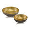 Home Decor Decorative Bowl - 17" x 17" x 4.5" Gold & Bronze, Metal, Large, Round - Bowl HomeRoots