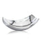 Home Decor Decorative Bowl - 7.5" x 13" x 4.5" Silver/Buffed Small Scoop - Bowl HomeRoots