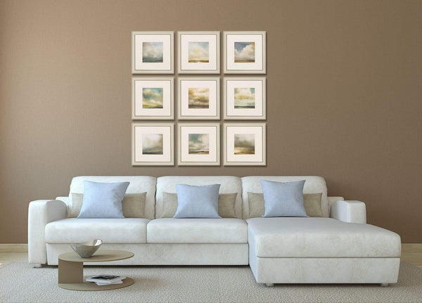 Home Decor Decorative Frame - 16" X 16" Champagne Gold Color Frame Atmosphere (Set of 9) HomeRoots