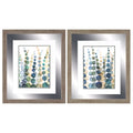 Home Decor Decorative Frame - 24" X 28" Woodtoned Frame Pompom Botanical (Set of 2) HomeRoots