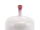 Home Decor Decorative Glass Bottles - 4.9" x 4.9" x 6.1" White, Porcelain, Small Bottle HomeRoots