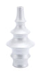 Home Decor Decorative Glass Bottles - 5.3" x 5.3" x 10.8" Pearl White, Ceramic, Medium Bottle HomeRoots