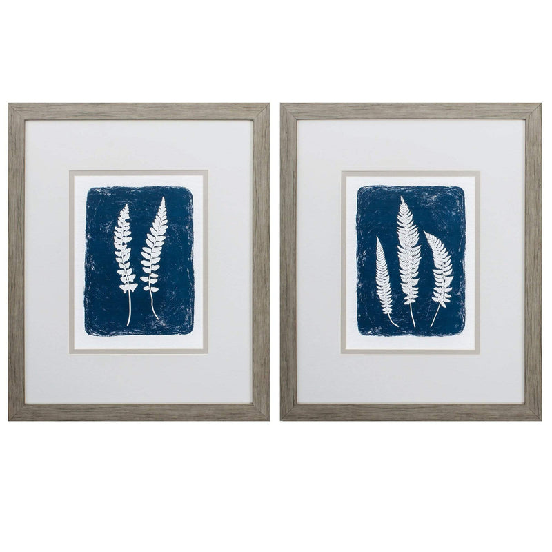 Home Decor Decorative Picture Frames 24" X 29" Woodtoned Frame Forest Shadows (Set of 2) 5644 HomeRoots