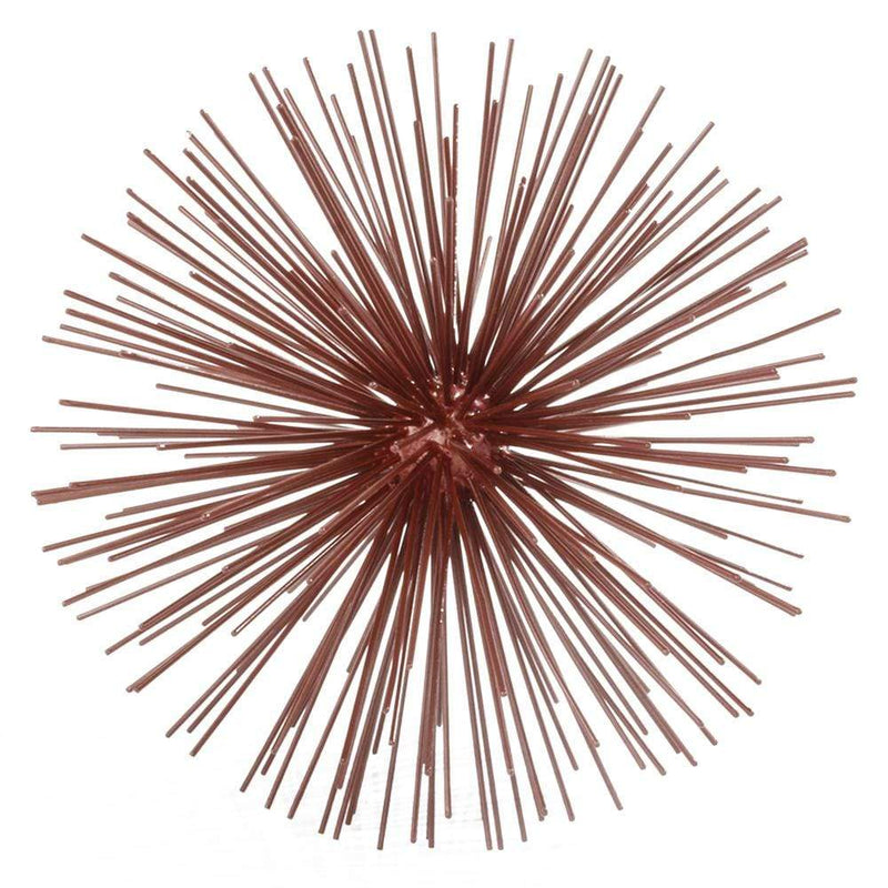Home Decor Decorative Spheres - 10" x 10" x 10" Red/Large Spiked - Sphere HomeRoots