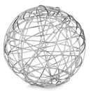 Home Decor Decorative Spheres - 12" x 12" x 12" Silver/Extra Large - Wire Sphere HomeRoots