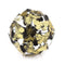 Home Decor Decorative Spheres - 6" x 6" x 6" Black/Gold Leaf - Butterfly Sphere HomeRoots