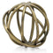 Home Decor Decorative Spheres - 8" x 8" x 7" Bronze/Gold- Large Sphere HomeRoots