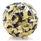 Home Decor Decorative Spheres - 8" x 8" x 8" Black/Gold Leaf - Butterfly Sphere HomeRoots