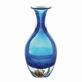 Home Decor Ideas Blue Art Glass Bottleneck Vase