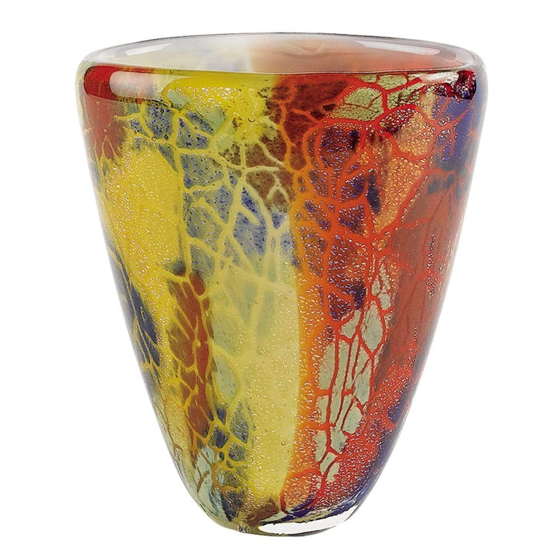 Home Decor/Gifts Decorative Vases - Firestorm 7" Art Glass Vase Badash