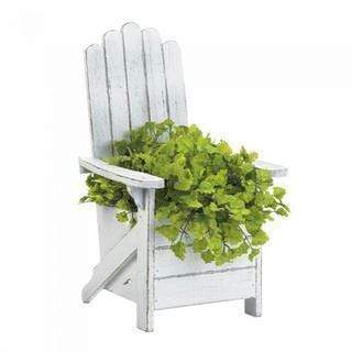 Home Decor/Gifts Modern Living Room Decor White Adirondack Chair Planter Koehler