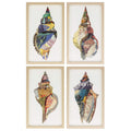 Home Decor Home Decor - 12" X 20" Paper Collage Shell (Set of 4) HomeRoots