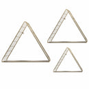 Home Decor Home Decor - 16" X 14" X 6" Golden Triangle (Set of 3) HomeRoots