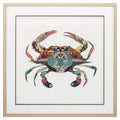 Home Decor Home Decor - 26" X 26" Paper Collage Crab HomeRoots