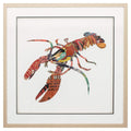 Home Decor Home Decor - 26" X 26" Paper Collage Lobster HomeRoots
