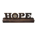 Home Decor Home Decorator's Collection - 1" x 23" x 3" Brown, Wood Decor - Clock HomeRoots