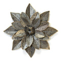 Home Decor House Decor - 19.88" X 1.97" X 19.88" Galvanized Gold Metal  Flower HomeRoots