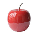 Home Decor Interior Decoration - 10" x 10" x 11" Buffed & Red, Extra Large - Apple HomeRoots