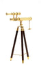 Home Decor Living Room Decor - 1.25" x 10.5" x 18" Telescope with Stand HomeRoots