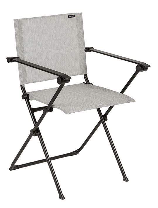 Home Decor Rustic Home Decor - Folding Armchair - Black Steel Frame - Galet Duo Fabric HomeRoots