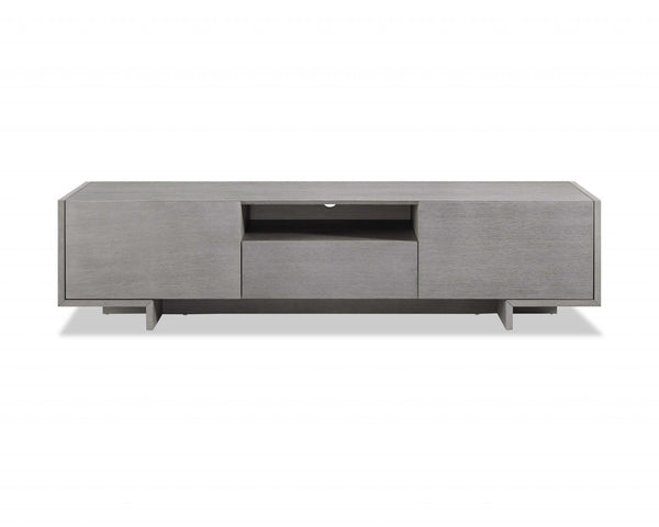 Home Decor Rustic Home Decor - Tv Unit One Middle Drawer And 2 Lid Doors On The Sides All In Grey Oak Venee HomeRoots