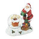 Living Room Decor Santa And Chimney Led Snow Globe