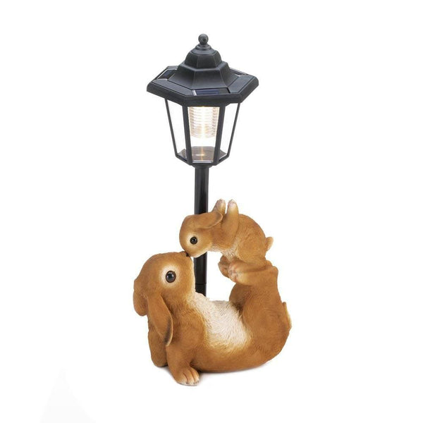Home Decor Vintage Lamps Adorable Mom And Baby Rabbit Solar Lamp Koehler