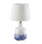 Table Lamps White And Blue Splash Table Lamp