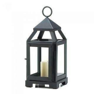 Lantern Lights Black Mini Contemporary Lantern