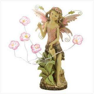 Home & Garden Gifts Decoration Ideas Peony Fairy Solar Statue Koehler