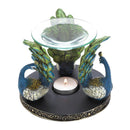 Modern Living Room Decor Peacock Plume Oil Warmer