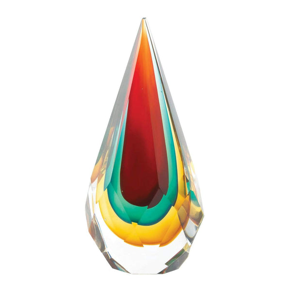 Home Decor Ideas Faceted Teardrop Art Glass